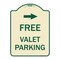 Signmission Free Valet Parking W/ Right Arrow Heavy-Gauge Aluminum Architectural Sign, 24" x 18", TG-1824-23942 A-DES-TG-1824-23942 - alternate 1